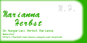 marianna herbst business card